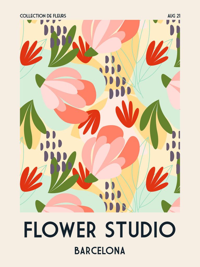 Poster - Flower Studio Barcelona 30x40 - Dear Sam