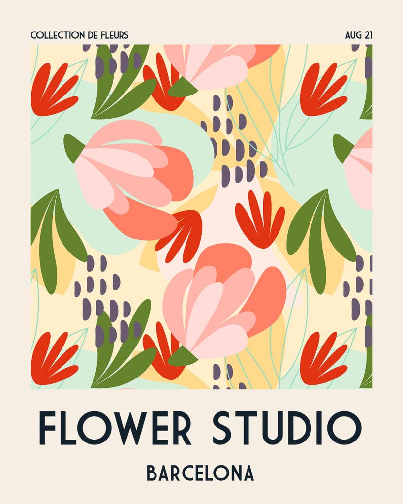 Poster - Flower Studio Barcelona 40x50 - Dear Sam