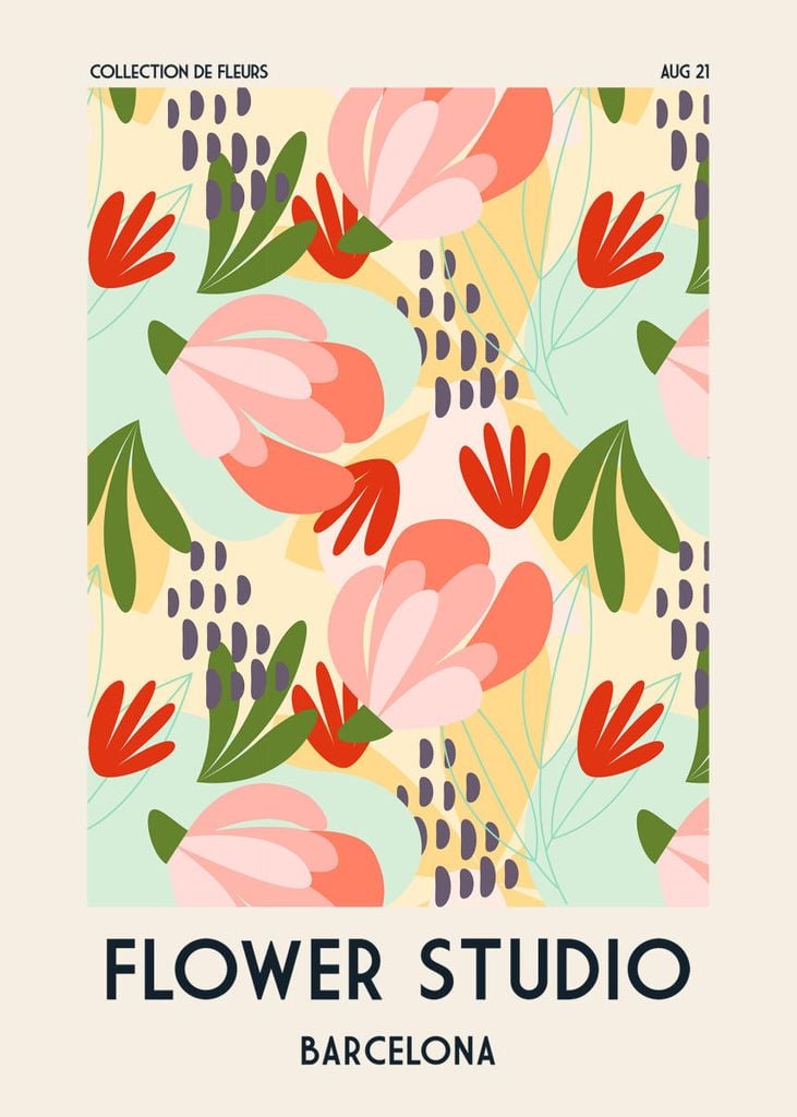 Poster - Flower Studio Barcelona 50x70 - Dear Sam