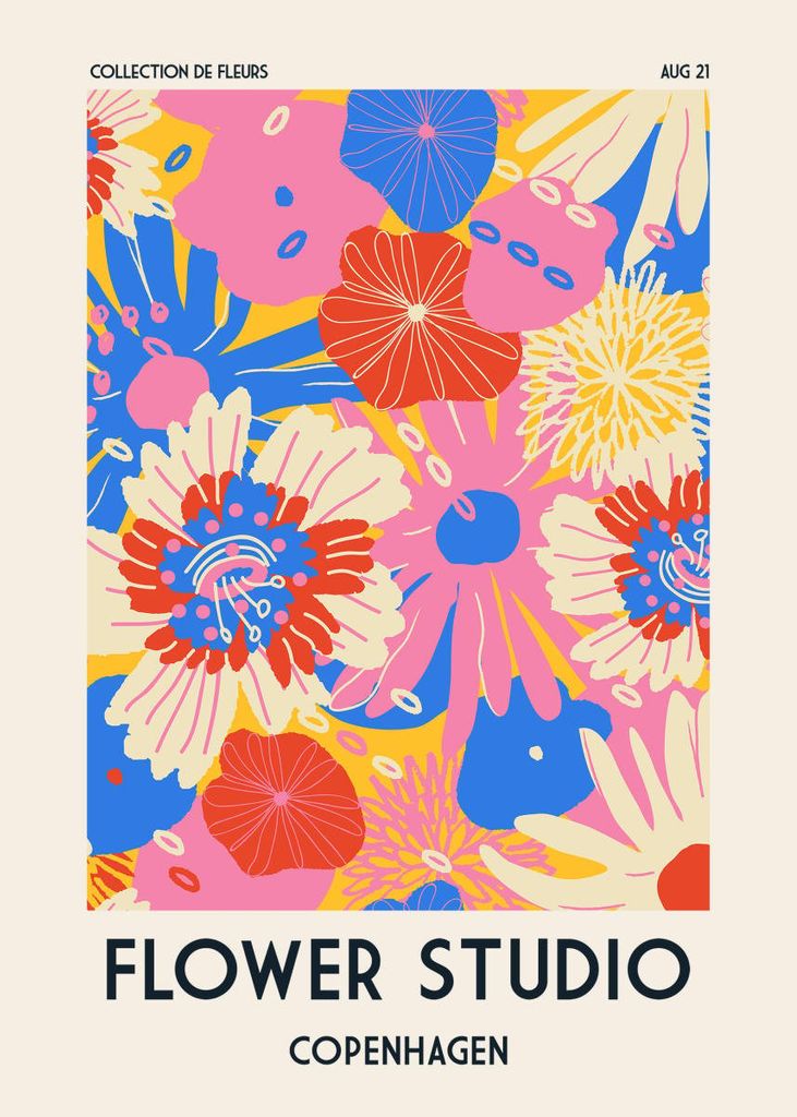 Poster - Flower Studio Copenhagen 50x70 - Dear Sam