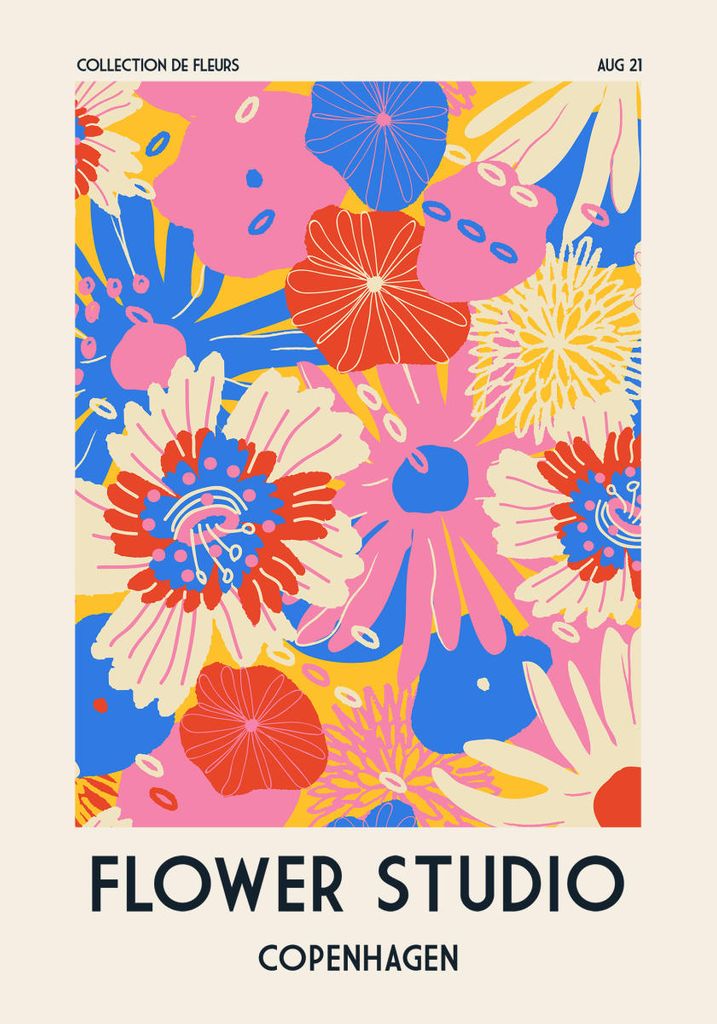 Poster - Flower Studio Copenhagen 70x100 - Dear Sam