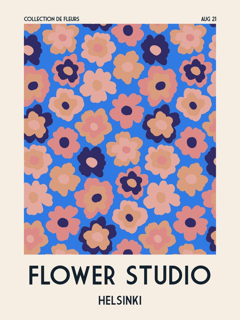 Plakat - Flower Studio Helsinki 30x40 - Dear Sam