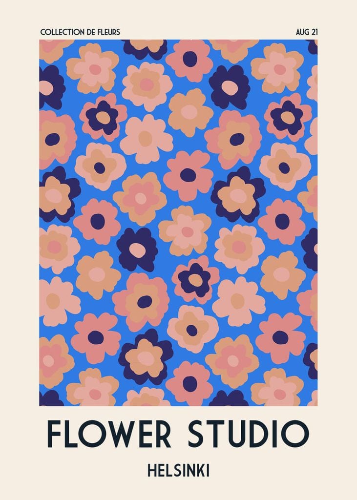 Plakat - Flower Studio Helsinki 50x70 - Dear Sam