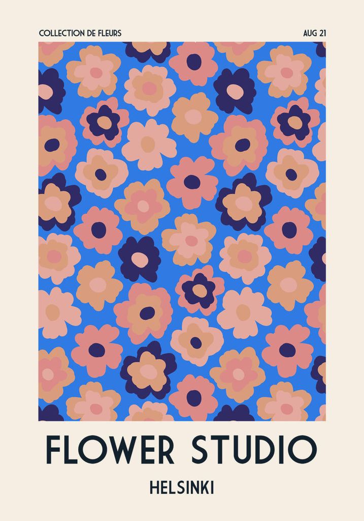Plakat - Flower Studio Helsinki 70x100 - Dear Sam