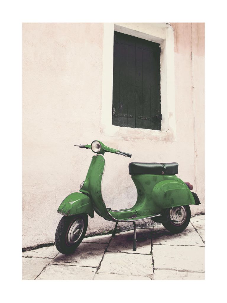 Poster - Green Vespa 30x40 - Dear Sam