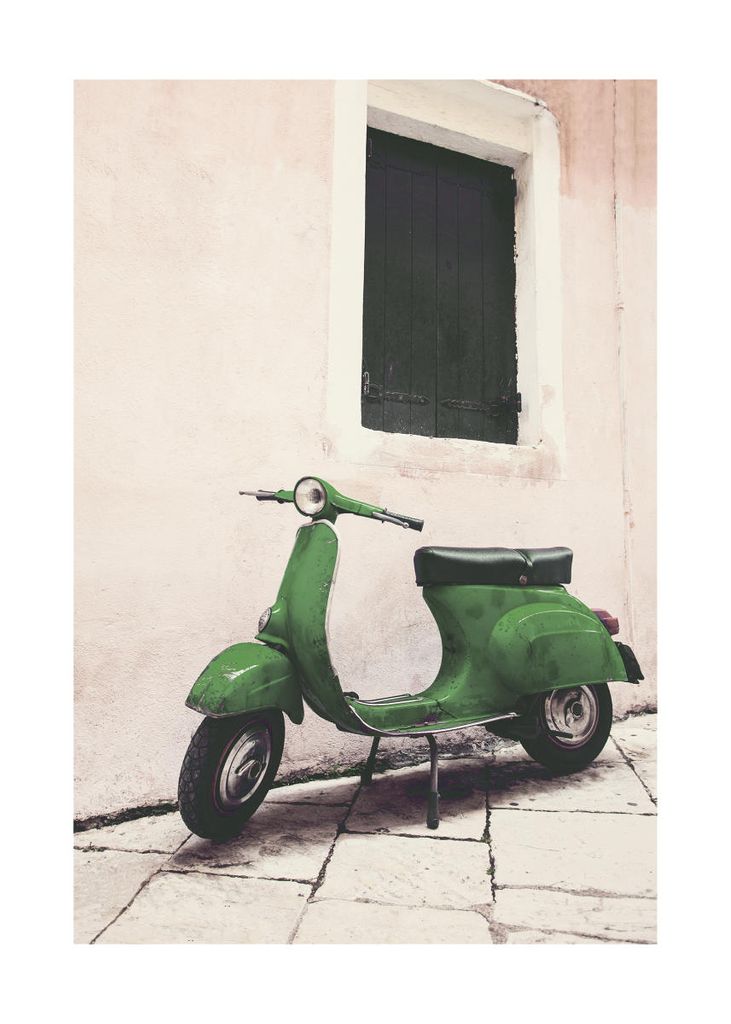 Poster - Green Vespa 50x70 - Dear Sam