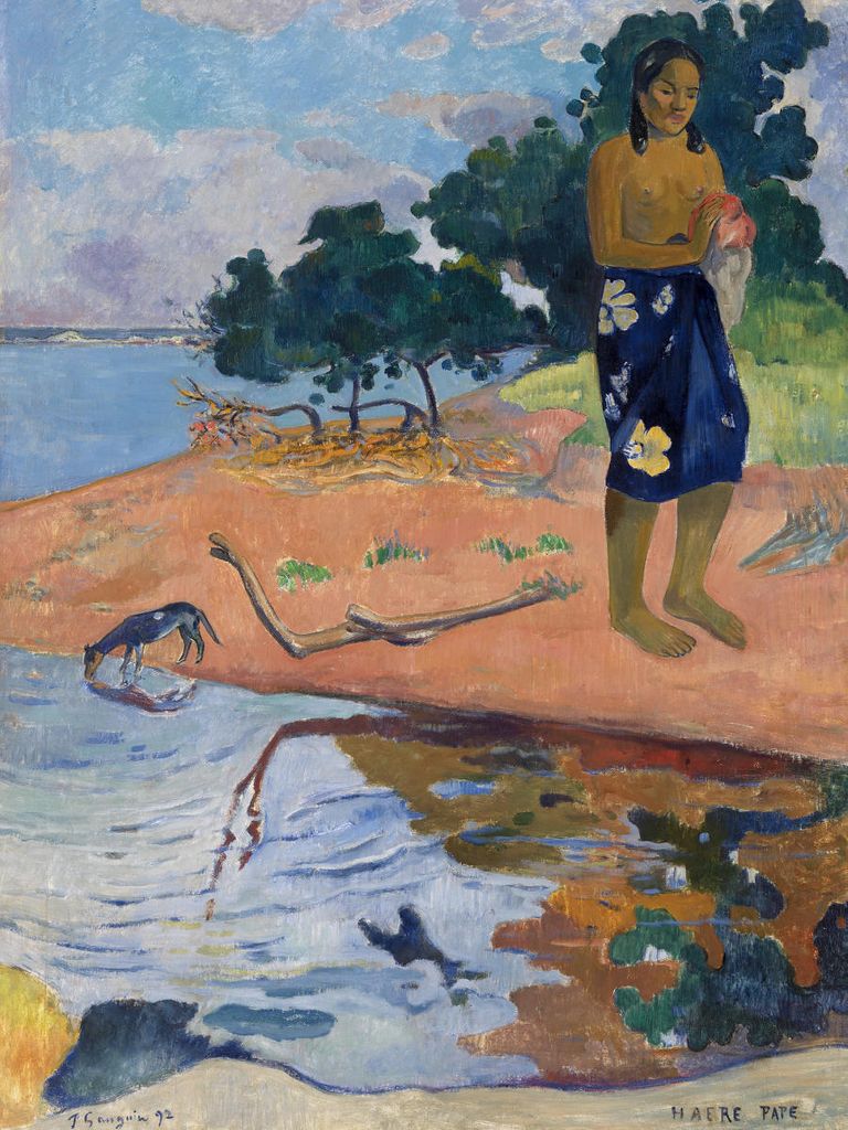 Poster - Haere Pape By Gauguin 30x40 - Dear Sam