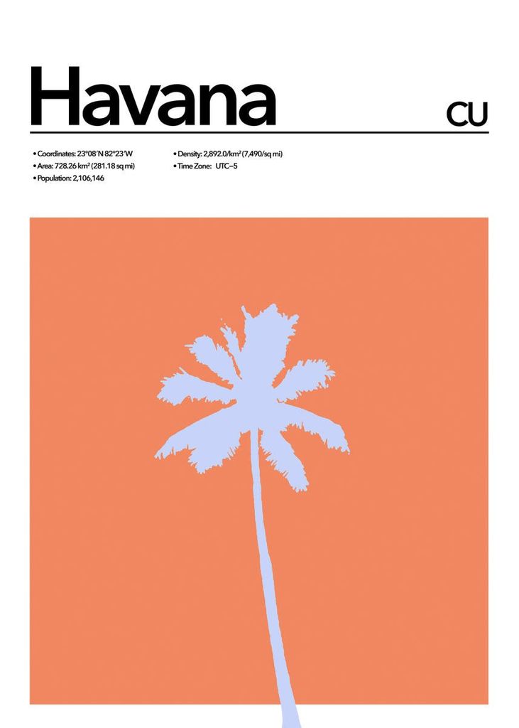 Poster - Havana Abstract 50x70 - Dear Sam