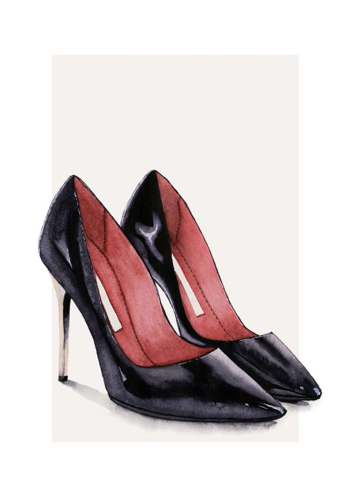Poster - Heels Watercolor 21x30 - Dear Sam
