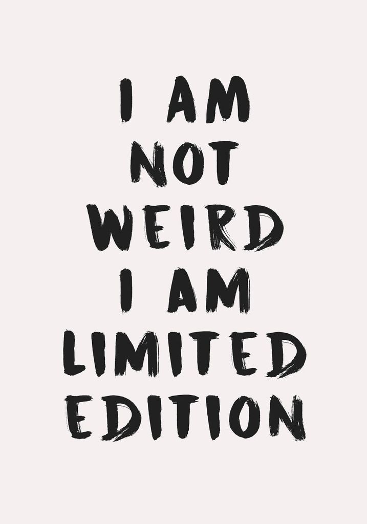 Plakat - I Am Not Weird 70x100 - Dear Sam