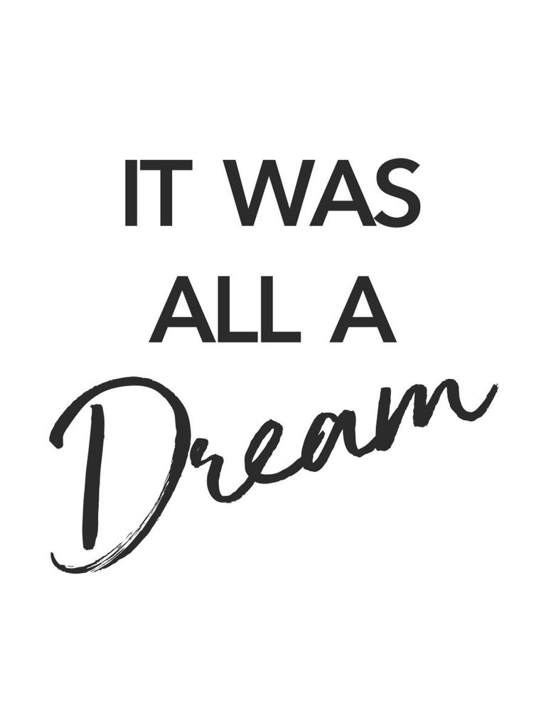 Plakat - It Was All A Dream 30x40 - Dear Sam