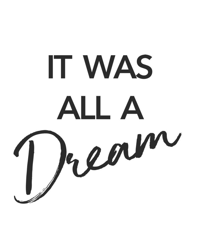 Plakat - It Was All A Dream 40x50 - Dear Sam