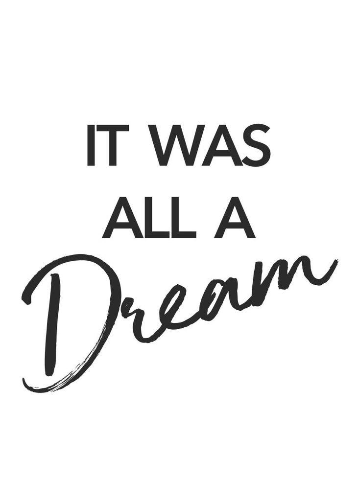 Plakat - It Was All A Dream 50x70 - Dear Sam