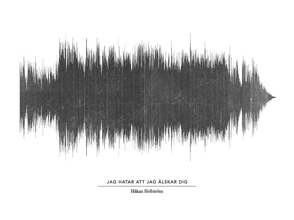 Poster - Jag Hatar Att Jag älskar Dig White 40x30 - Dear Sam