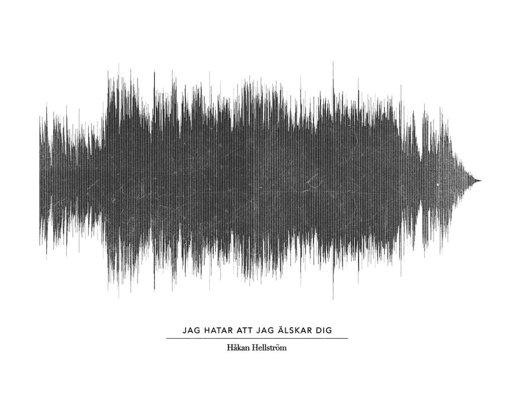 Poster - Jag Hatar Att Jag älskar Dig White 50x40 - Dear Sam