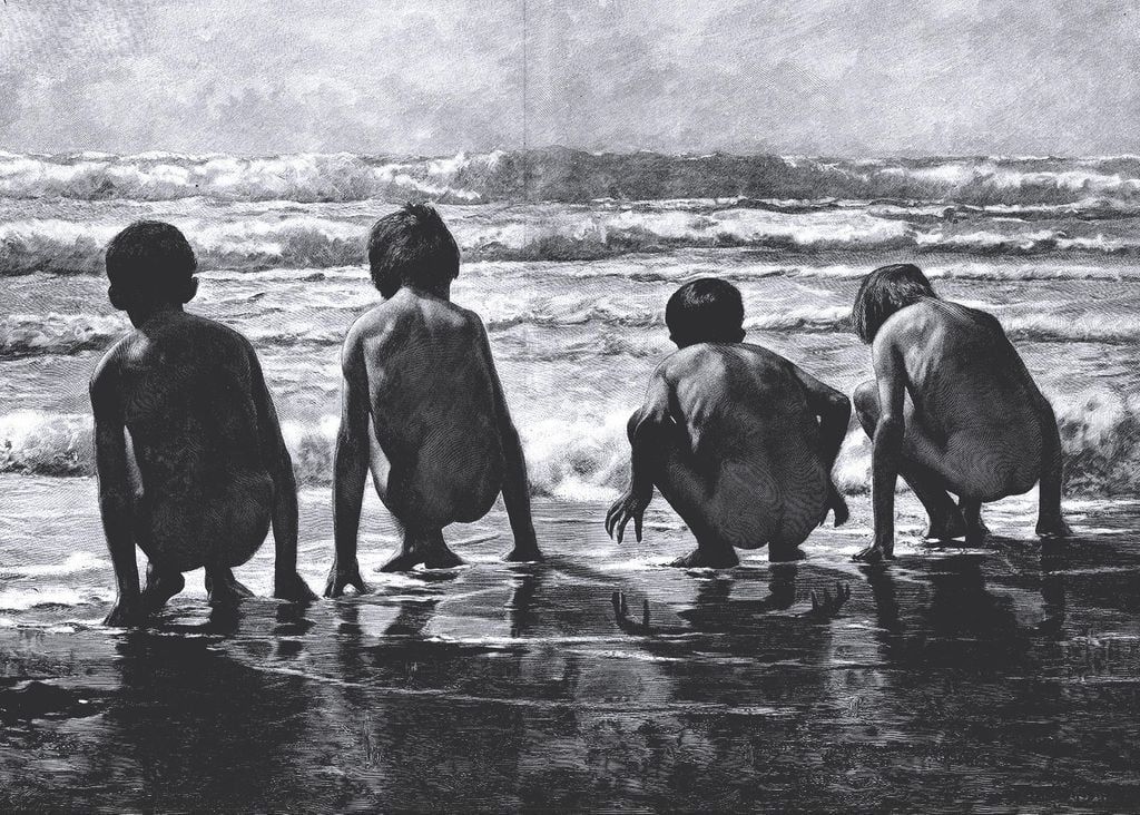 Poster - Kids On The Beach 70x50 - Dear Sam