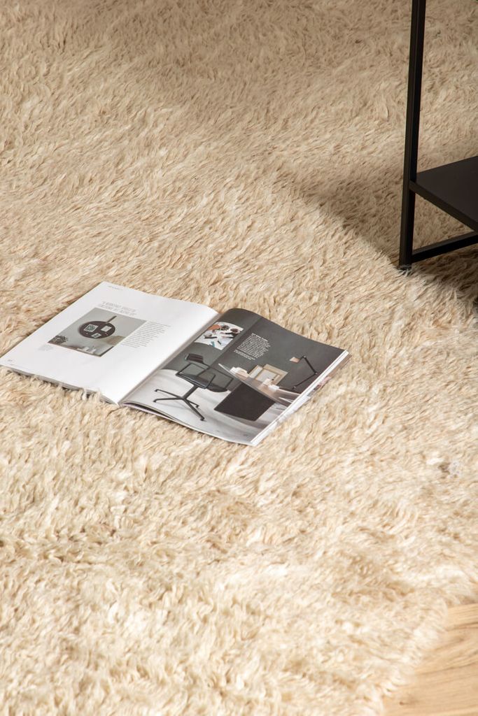 Leiko Wool Carpet Beige Large