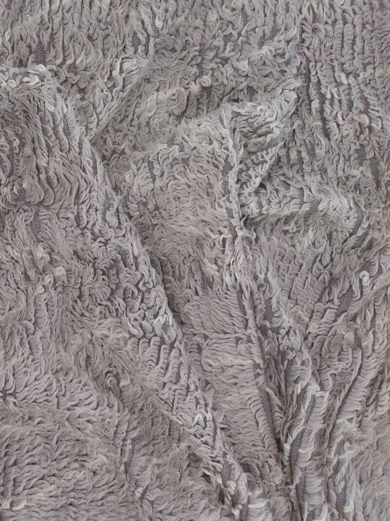 Leiko Wool Carpet Grey Large