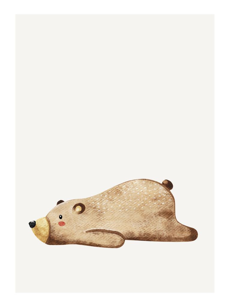 Poster - Lil Lazy Bear 30x40 - Dear Sam