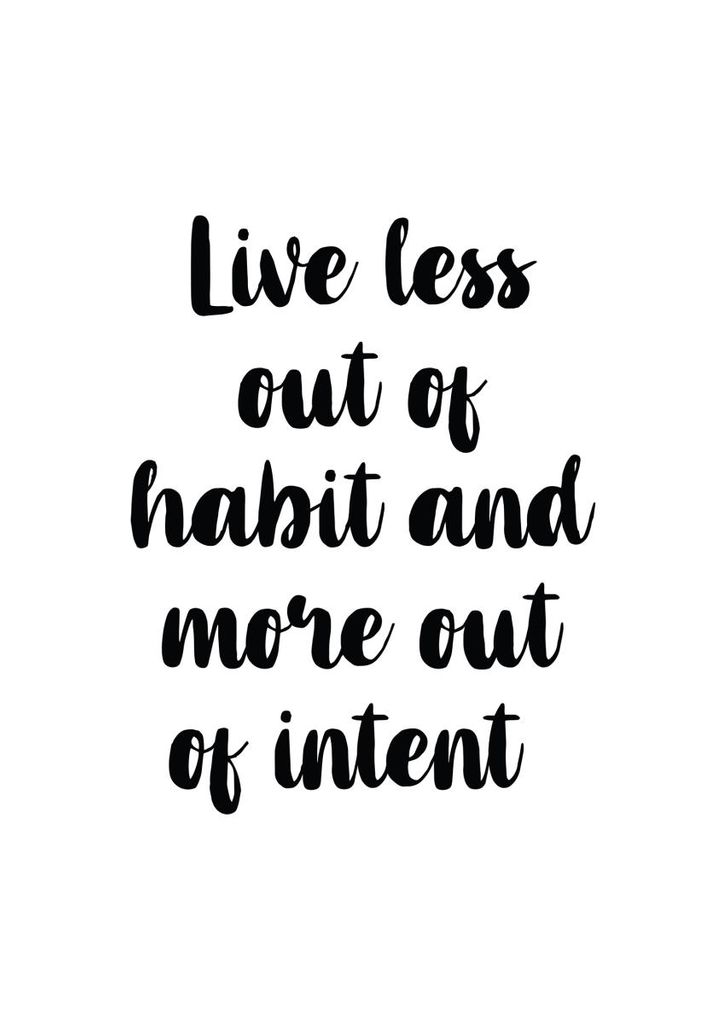 Poster - Live Less Out Of Habit 21x30 - Dear Sam