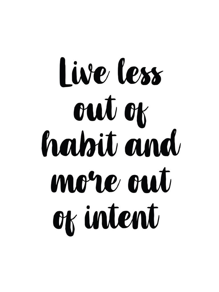 Poster - Live Less Out Of Habit 30x40 - Dear Sam