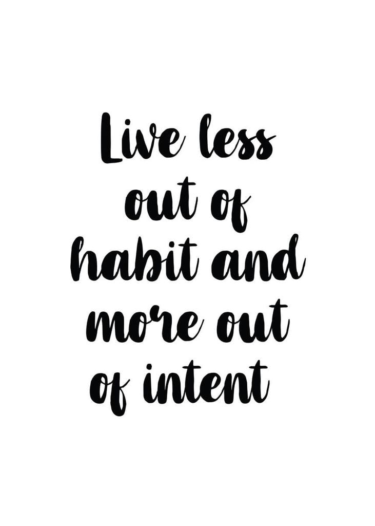 Poster - Live Less Out Of Habit 50x70 - Dear Sam
