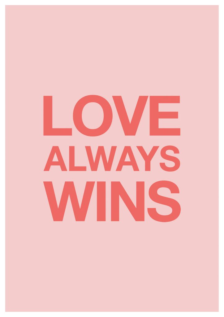 Poster - Love Win Win 21x30 - Dear Sam
