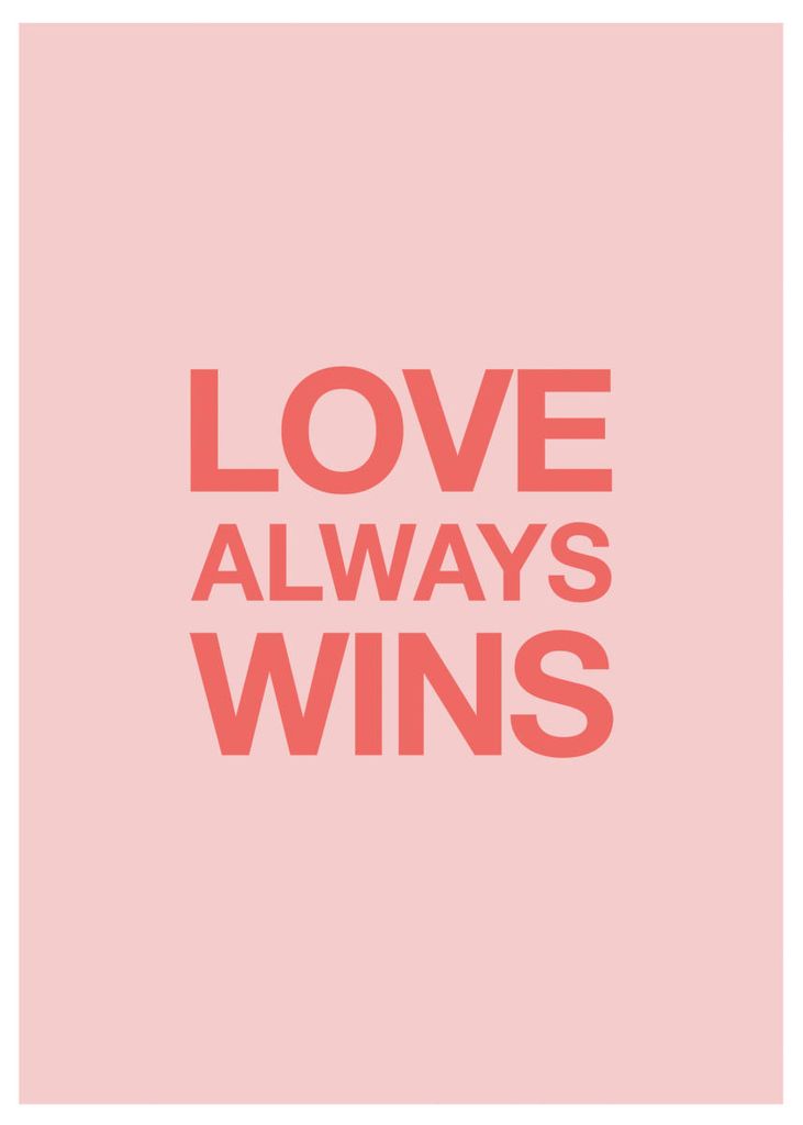 Poster - Love Win Win 50x70 - Dear Sam