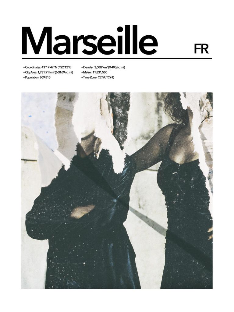Poster - Marseille Abstract 30x40 - Dear Sam