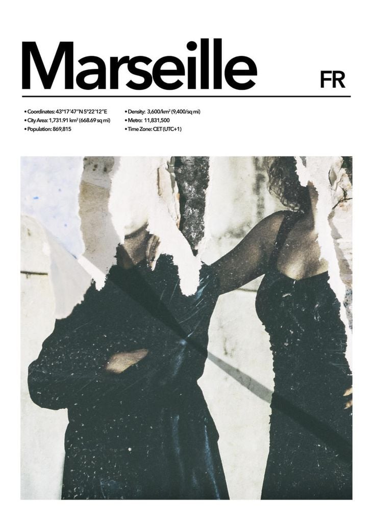 Poster - Marseille Abstract 50x70 - Dear Sam