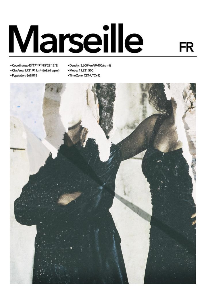 Poster - Marseille Abstract 70x100 - Dear Sam