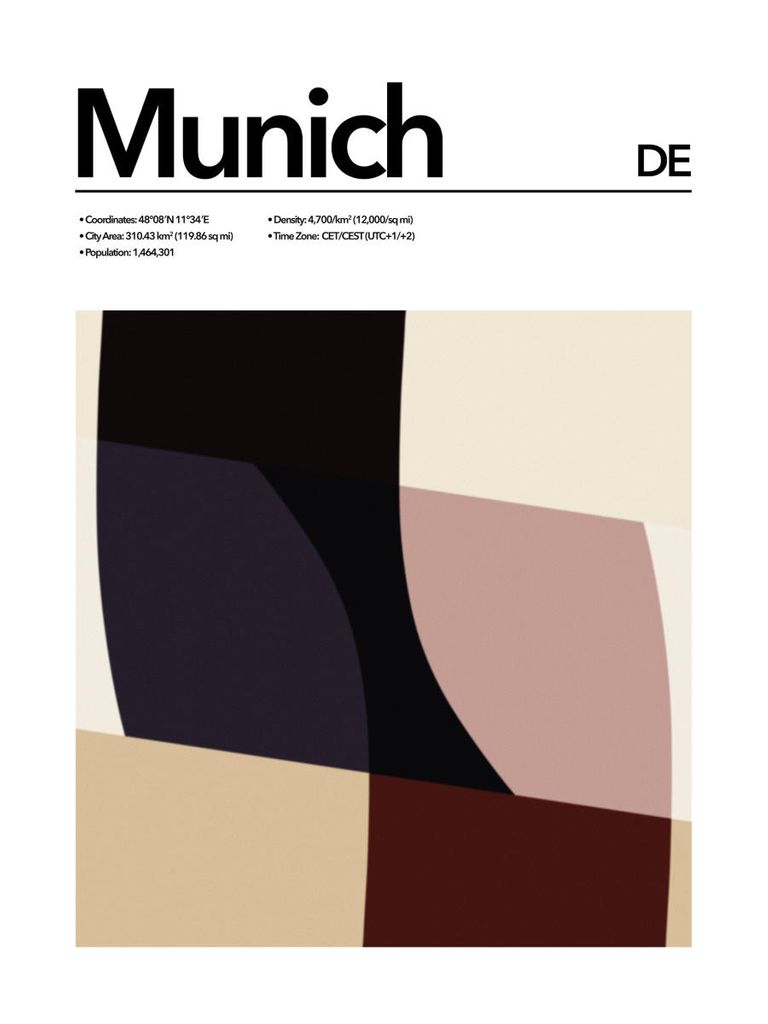 Poster - Munich Abstract 30x40 - Dear Sam