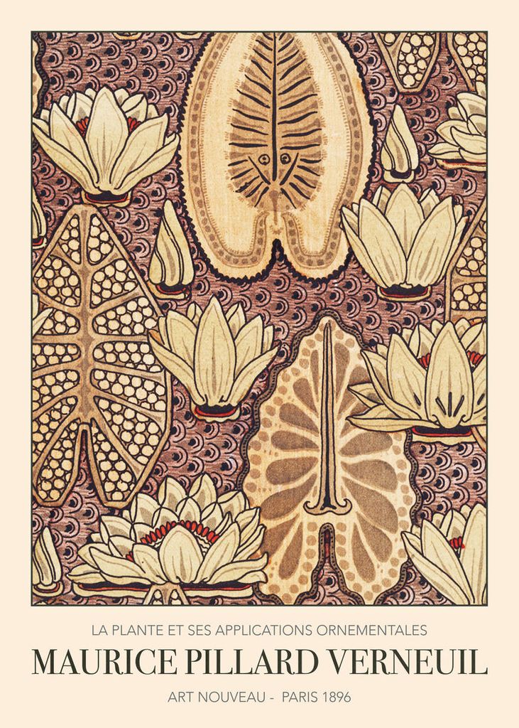 Plakat - Nenuphar By Maurice Pillard Verneuil 50x70 - Dear Sam