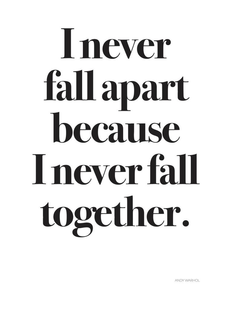 Poster - Never Fall Apart 30x40 - Dear Sam