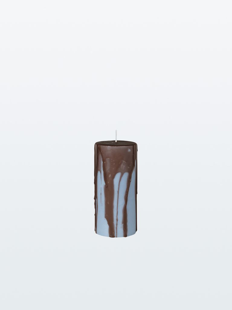 OVERDIPPED CANDLE 'DRIP' COFFEEBROWN