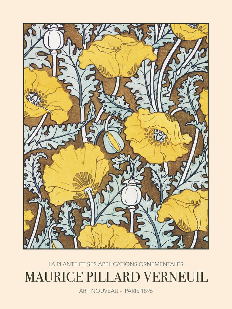 Plakat - Pavot By Maurice Pillard Verneuil 30x40 - Dear Sam
