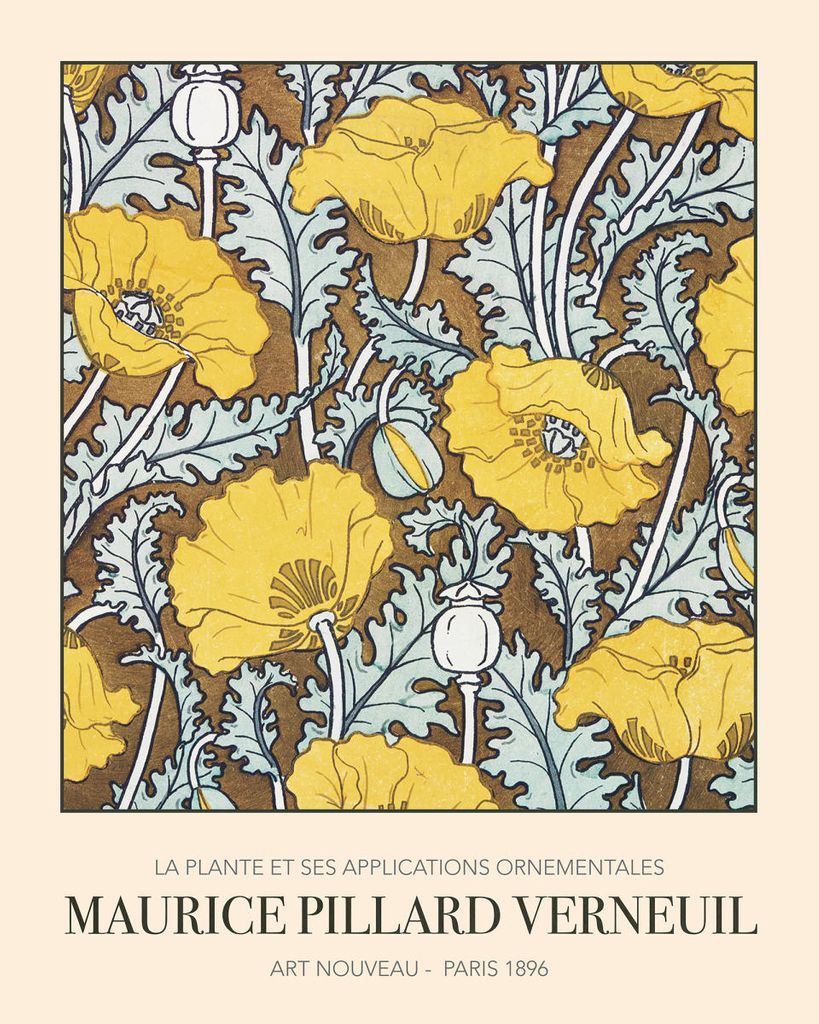 Plakat - Pavot By Maurice Pillard Verneuil 40x50 - Dear Sam