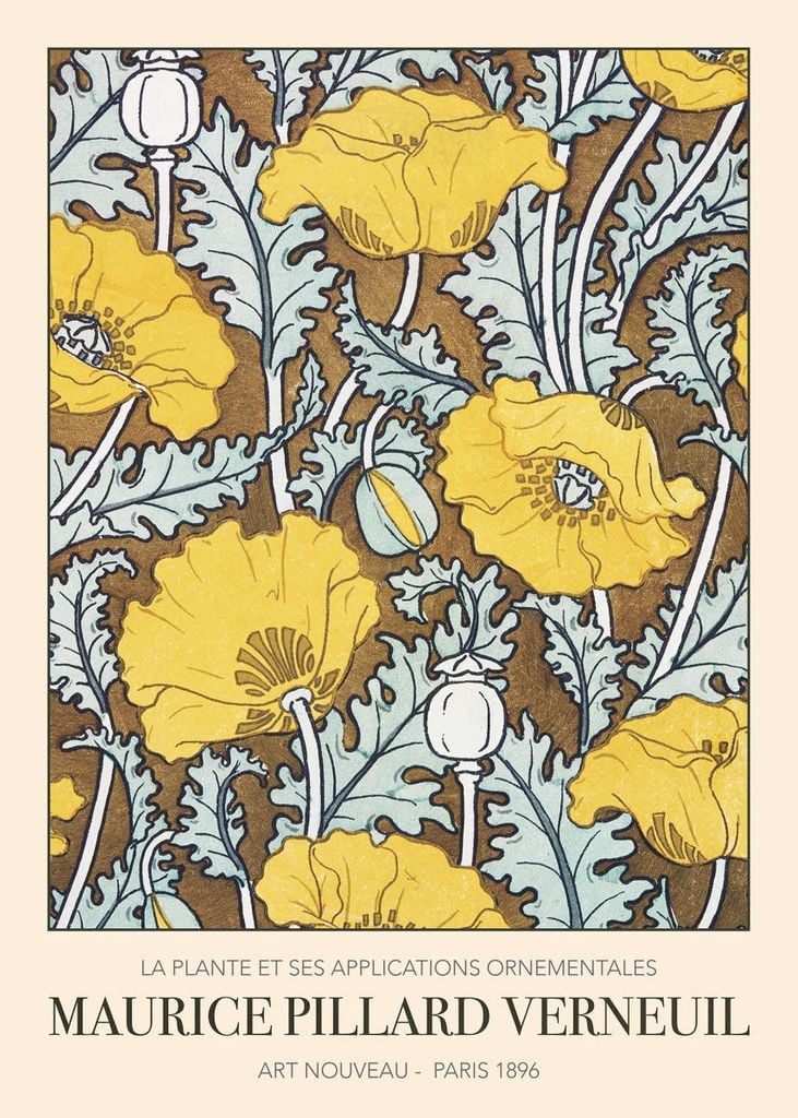 Plakat - Pavot By Maurice Pillard Verneuil 50x70 - Dear Sam
