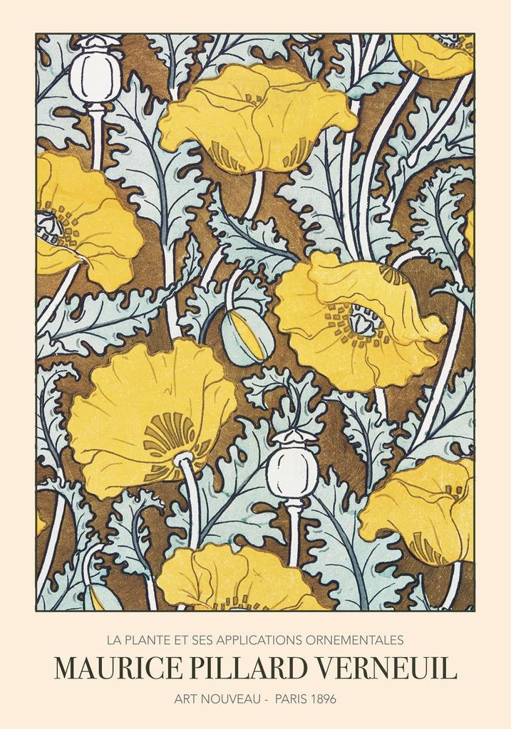Plakat - Pavot By Maurice Pillard Verneuil 70x100 - Dear Sam