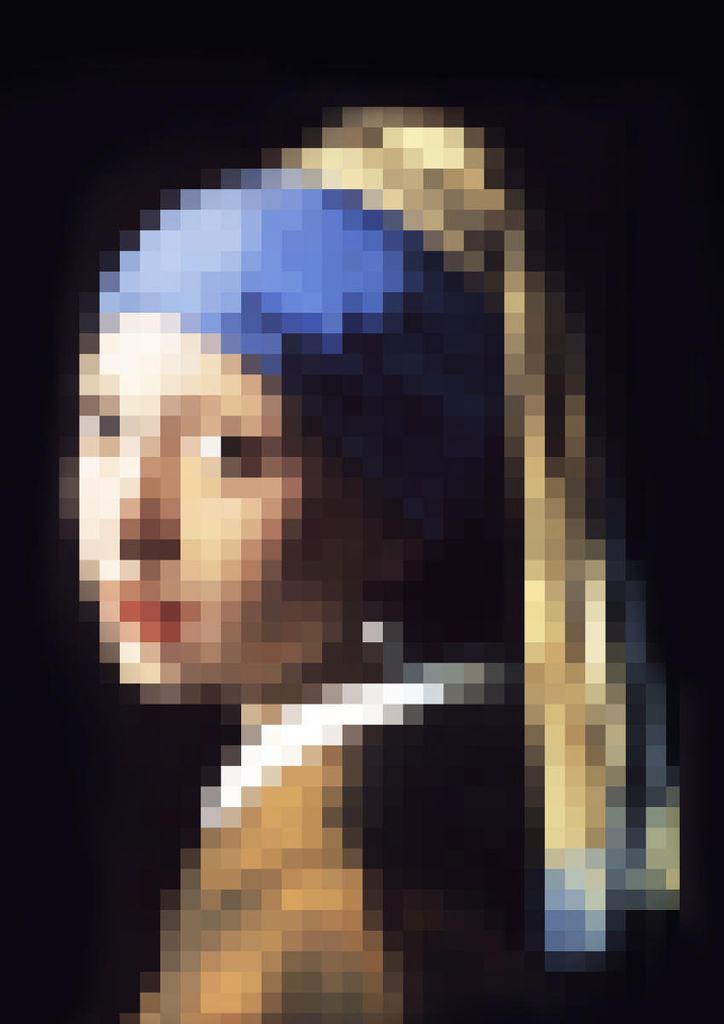 Poster - Pixelated Pearl 21x30 - Dear Sam