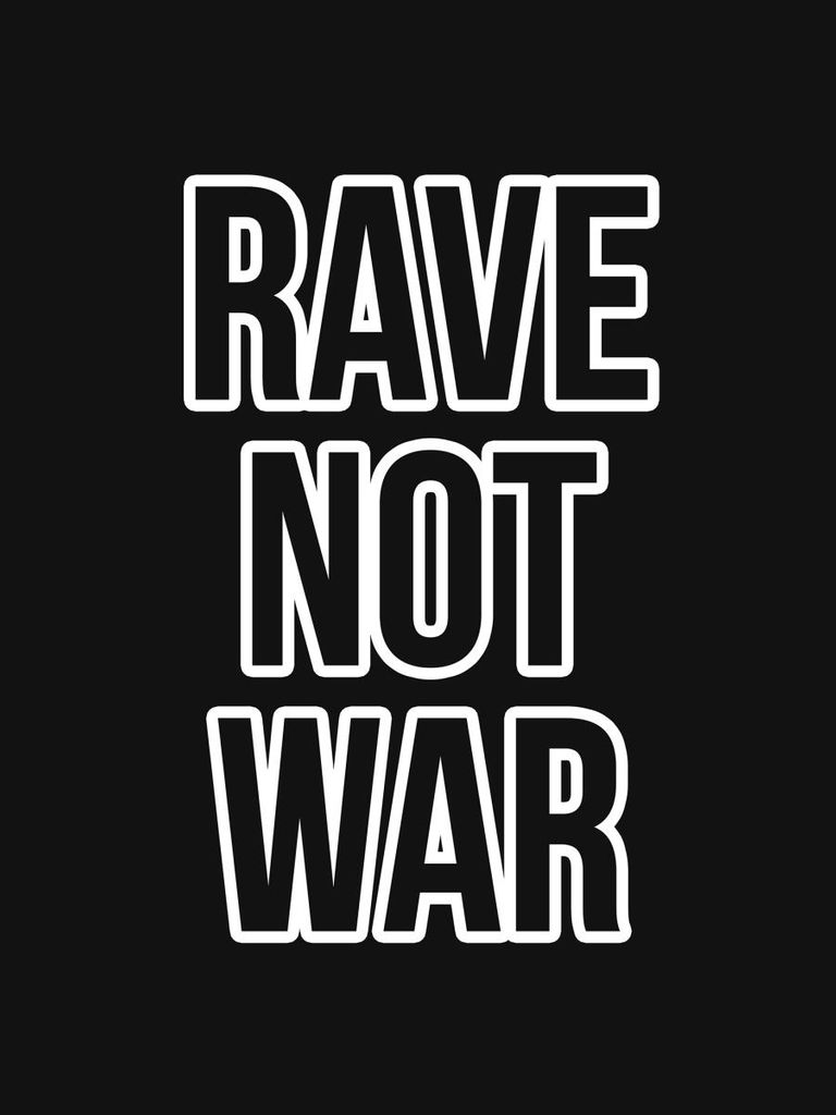 Poster - Rave Not War 30x40 - Dear Sam