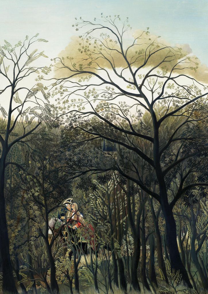 Poster - Rendezvous In The Forest By Rousseau 21x30 - Dear Sam