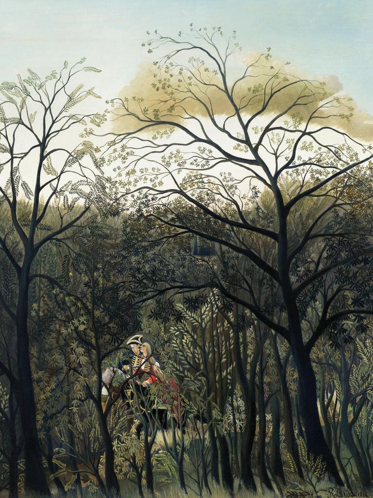 Poster - Rendezvous In The Forest By Rousseau 30x40 - Dear Sam