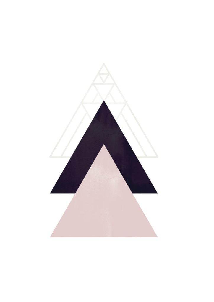 Poster - Repeated Pyramid Shapes 21x30 - Dear Sam