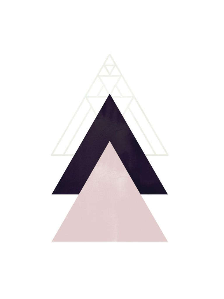 Poster - Repeated Pyramid Shapes 30x40 - Dear Sam