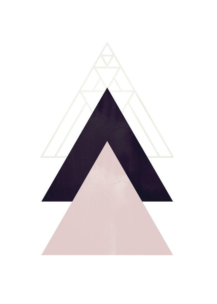 Poster - Repeated Pyramid Shapes 50x70 - Dear Sam