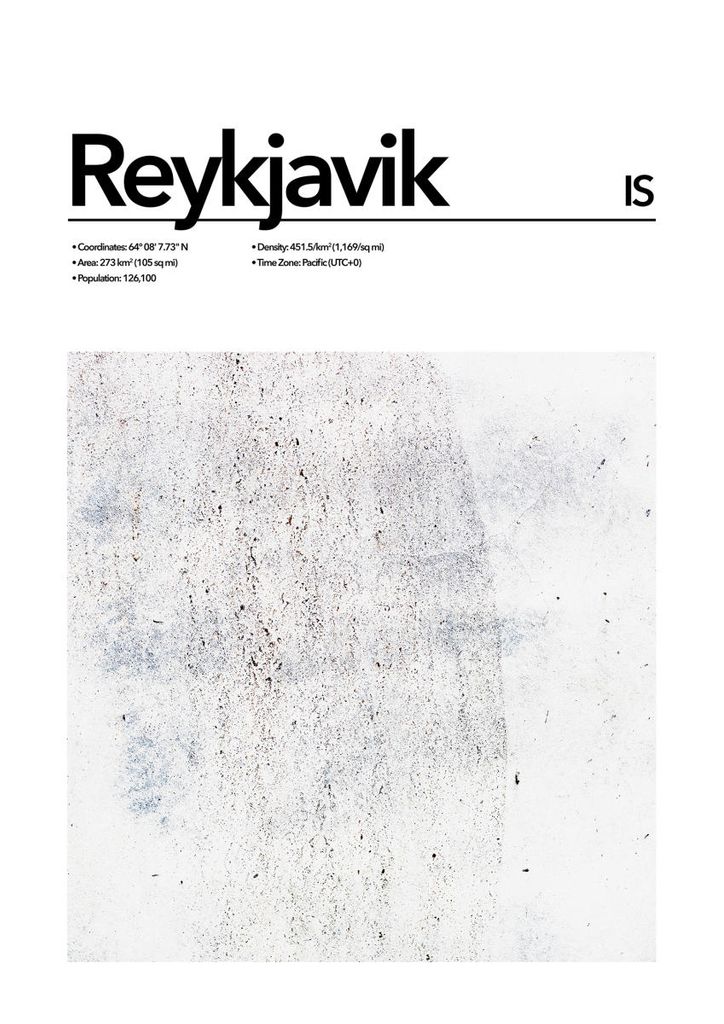 Poster - Reykjavik Abstract 21x30 - Dear Sam