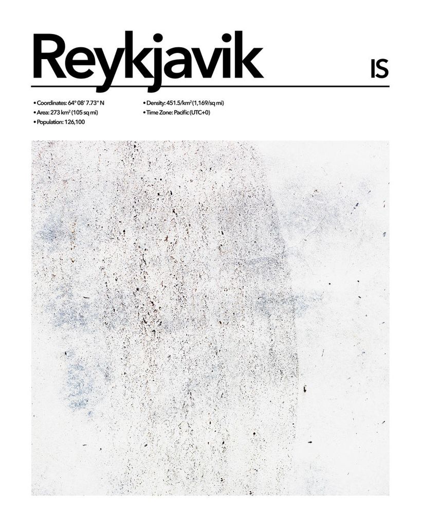Poster - Reykjavik Abstract 40x50 - Dear Sam