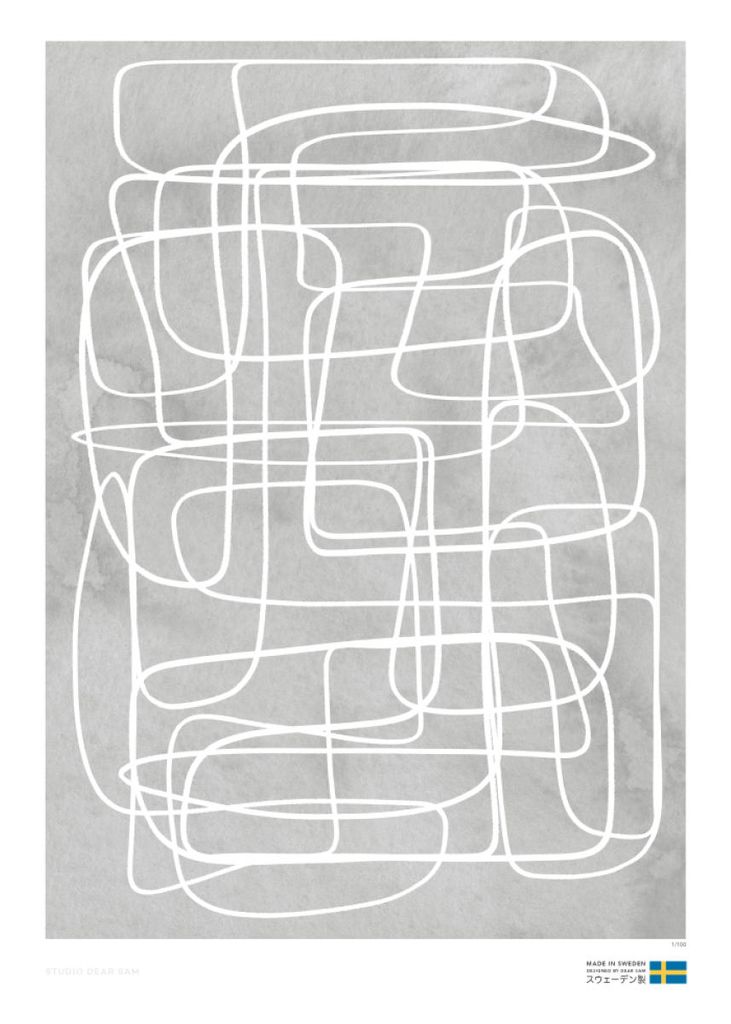 Scribble Dribble 50x70