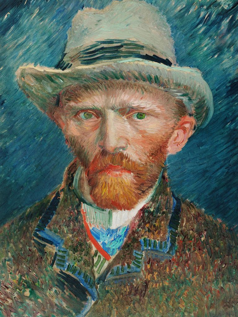 Poster - Self Portrait By Van Gogh 30x40 - Dear Sam